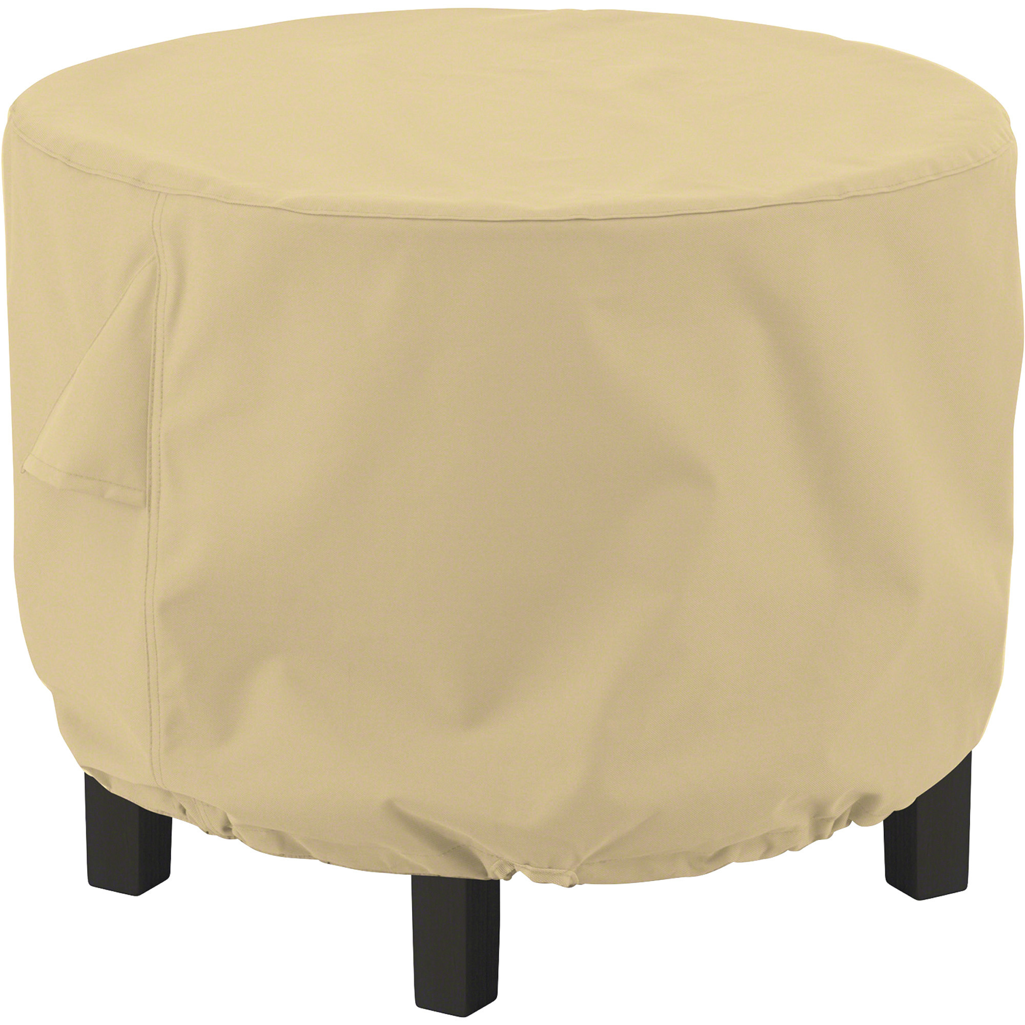 Classic Accessories Terrazzo Round Ottoman/Coffee Table Cover, Large, Fits 36in. Dia. x 28in.H Ottoman/Coffee Table, Sand, Model# 55-902-052001-EC